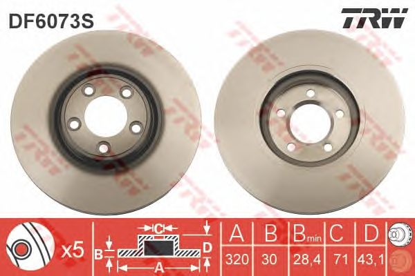 Disc frana JAGUAR S-TYPE 99-/XJ 03- 320X30