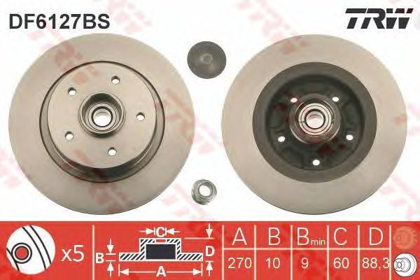 Disc frana RENAULT MEGANE/SCENIC 2,0 DCI 05-09 ABS 270 X 10