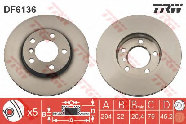 Disc frana MINI COUNTRYMAN COOPER S 10-