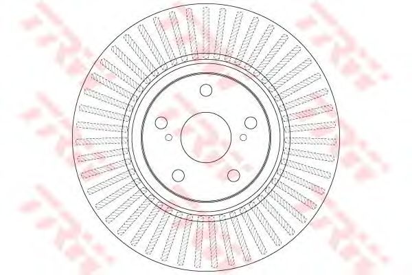 Disc frana TOYOTA AVENSIS 2,0-2,2 D-4D 09-