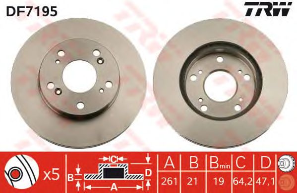 Disc frana HONDA CIVIC 1,3-1,8 01-