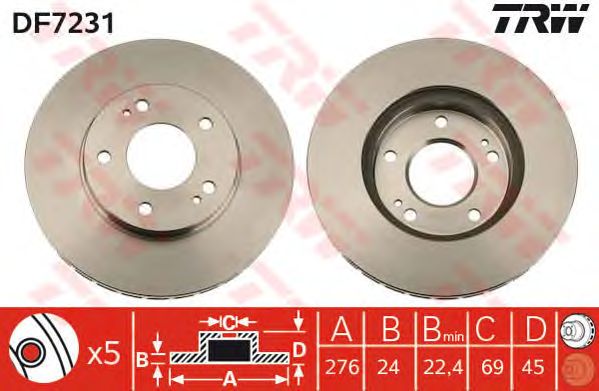 Disc frana MITSUBISHI