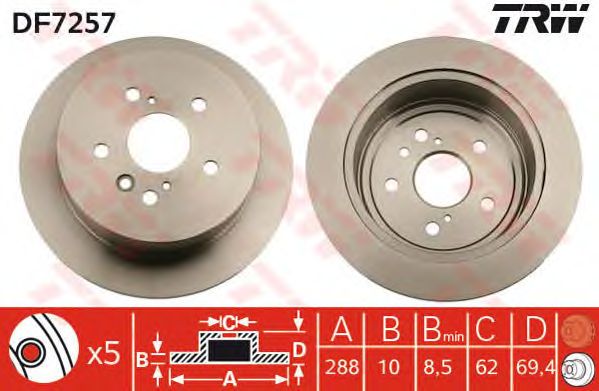 Disc frana LEXUS RX 03-08