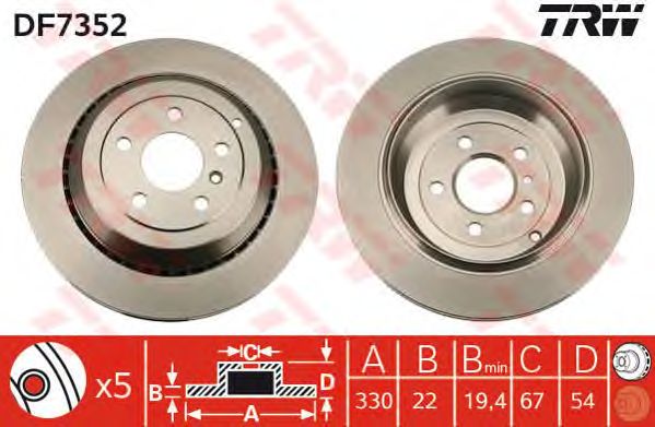 Disc frana MERCEDES-BENZ W164/W251 05-