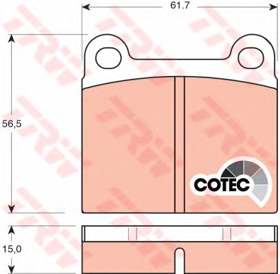 set placute frana,frana disc MERCEDES-BENZ W115 72-79