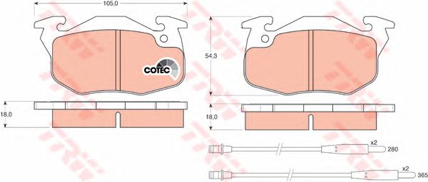 set placute frana,frana disc CITROEN SAXO