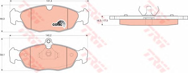 set placute frana,frana disc OPEL ASTRA F/CORSA B/VECTRA A