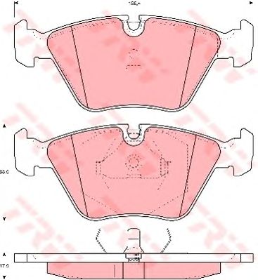 set placute frana,frana disc JAGUAR XJ