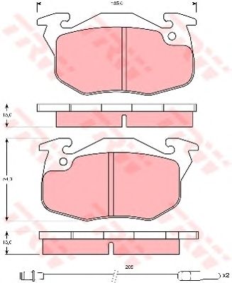 set placute frana,frana disc RENAULT TWINGO 93-