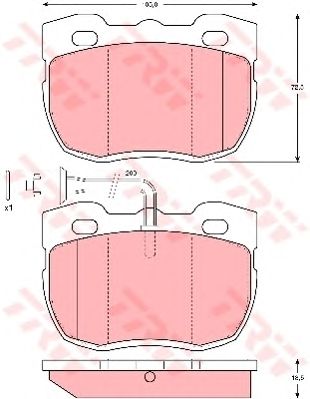 set placute frana,frana disc LAND ROVER DISCOVERY 94-