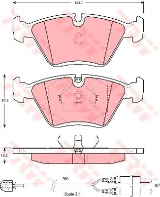 set placute frana,frana disc VW A80/100 ATE