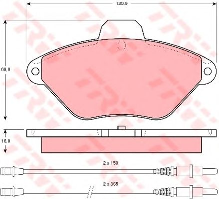 set placute frana,frana disc CITROEN XANTIA 95-03