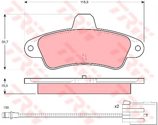 set placute frana,frana disc FORD MONDEO 93-