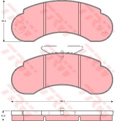 set placute frana,frana disc MERCEDES-BENZ MB100 87-96