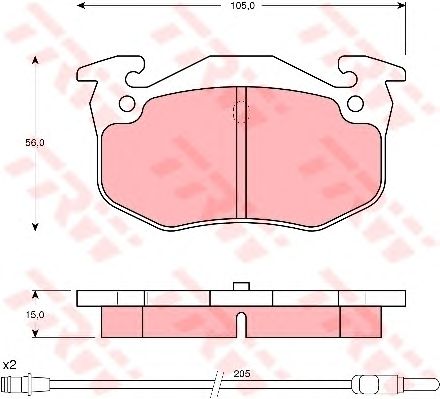 set placute frana,frana disc RENAULT LAGUNA 93-