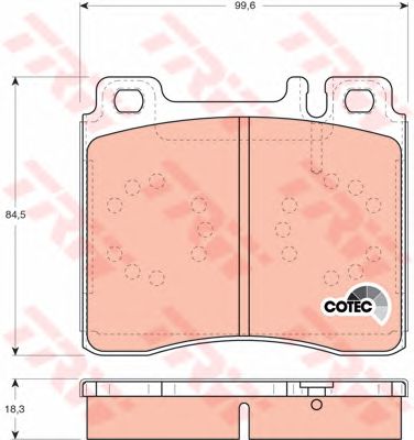 set placute frana,frana disc MERCEDES-BENZ W140 300-600