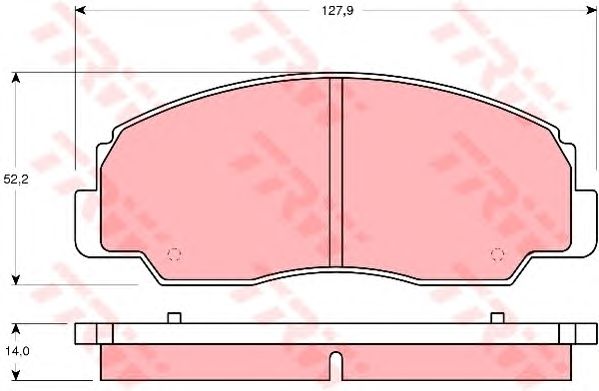 set placute frana,frana disc DAIHATSU ROCKY.