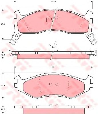 set placute frana,frana disc CHRYSLER VOYAGER -93