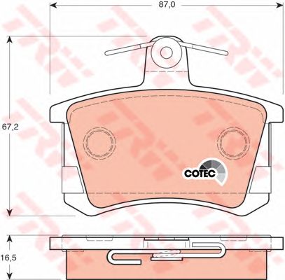 set placute frana,frana disc VW A80/100/A4/