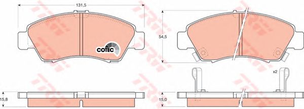 set placute frana,frana disc HONDA CIVIC 91-EG/95-EJ9/JAZZ 02-/CITY