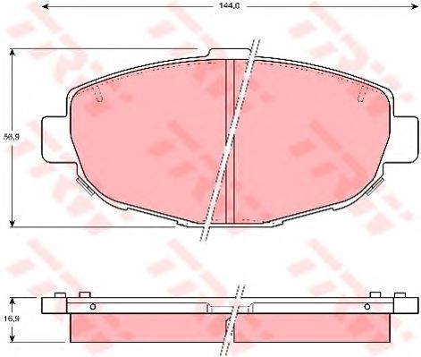 set placute frana,frana disc LEXUS GS300/IS300