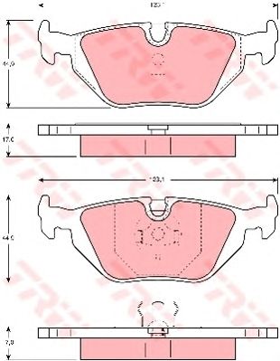 set placute frana,frana disc BMW E36 90-00