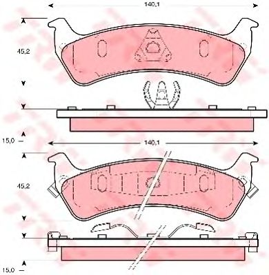 set placute frana,frana disc JEEP GRAND CHEROKEE -99