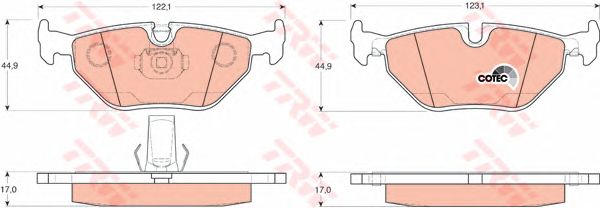 set placute frana,frana disc BMW E39 11/95-