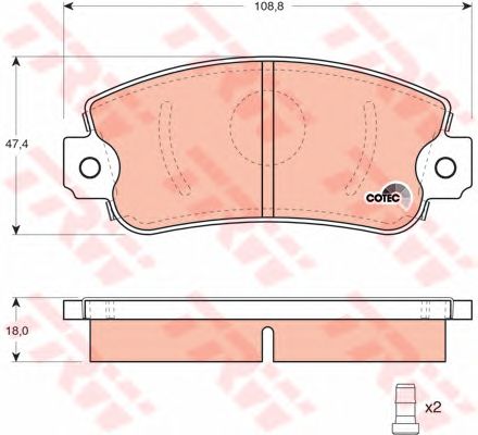 set placute frana,frana disc FIAT UNO/PANDA/REGATA/IBIZA