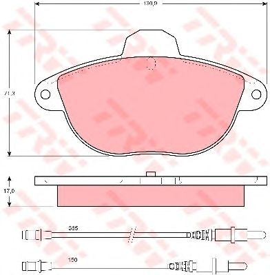 set placute frana,frana disc CITROEN XANTIA 2,0-2,1 95-03