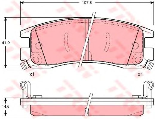 set placute frana,frana disc OPEL SINTRA 96-