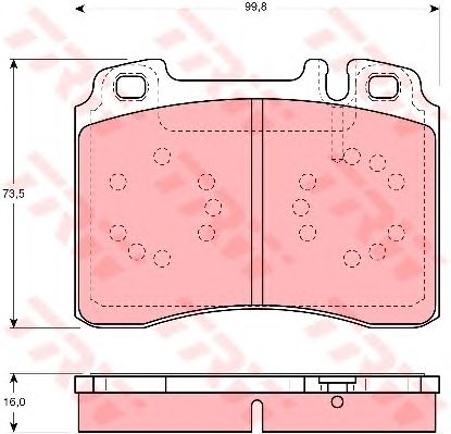 set placute frana,frana disc MERCEDES-BENZ W124/201