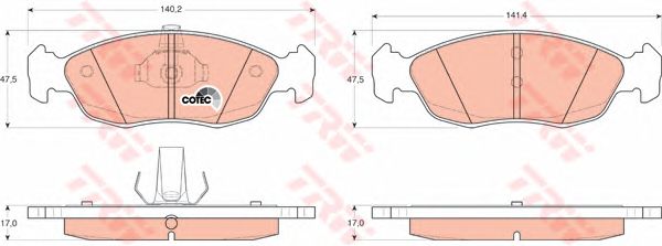 set placute frana,frana disc CITROEN SAXO