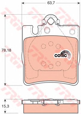 set placute frana,frana disc MERCEDES-BENZ W210/W203