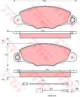 set placute frana,frana disc CITROEN XANTIA 98-