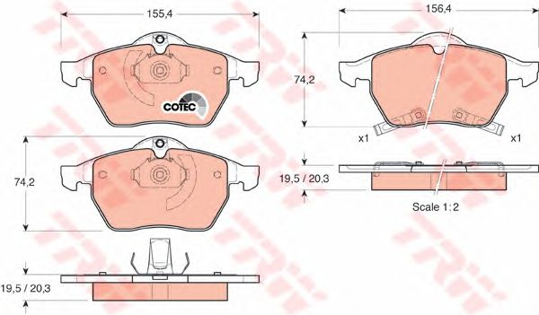 set placute frana,frana disc OPEL ASTRA/ZAFIRA 99-05