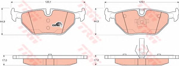 set placute frana,frana disc BMW E46 98-