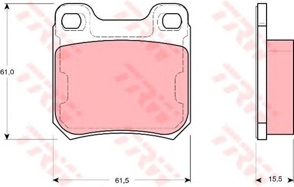 set placute frana,frana disc OPEL OMEGA A/B