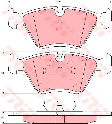 set placute frana,frana disc VW A80/100 ATE