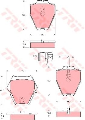 set placute frana,frana disc VW A8