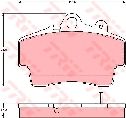 set placute frana,frana disc PORSCHE BOXSTER/CAYMAN 2,5-2,9 99-11