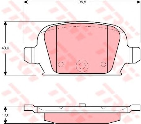 set placute frana,frana disc OPEL CORSA C