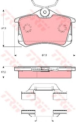 set placute frana,frana disc VW GOLF/VENTO