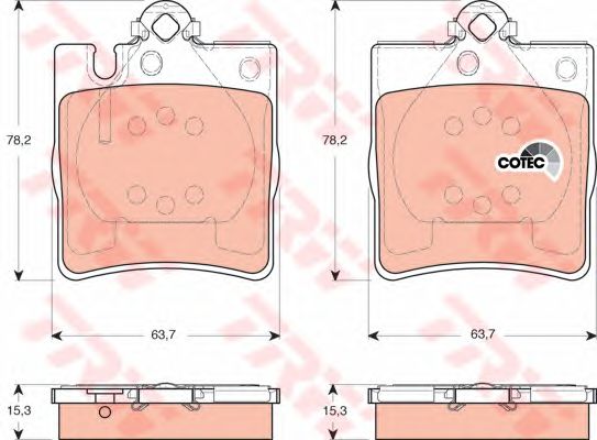 set placute frana,frana disc MERCEDES-BENZ W210/W203