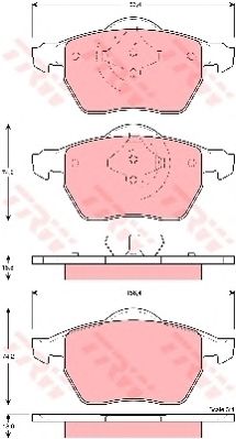 set placute frana,frana disc VOLVO S70