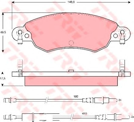 set placute frana,frana disc CITROEN C5 01-