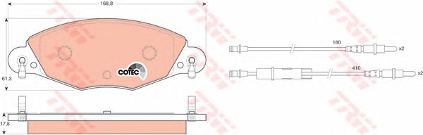 set placute frana,frana disc CITROEN C5