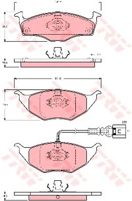 set placute frana,frana disc AUDI A2 1,2 TDI 01-05