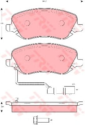 set placute frana,frana disc LANCIA THESIS 02-