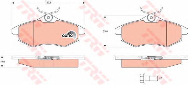 set placute frana,frana disc CITROEN C3 02-